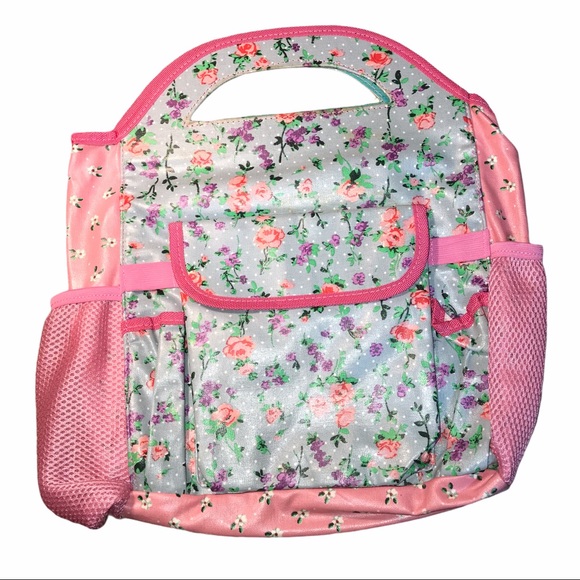 NWT Garden Tools Tote Bag - Shabby Chic Floral - Picture 2 of 6